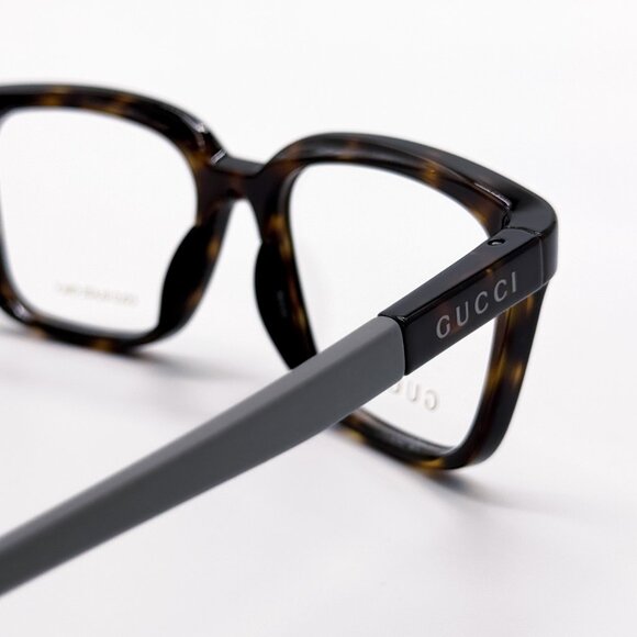 NEW GUCCI GG1738O 002 HAVANA/GREY MEN EYEGLASSES GUCCI - Picture 8 of 12